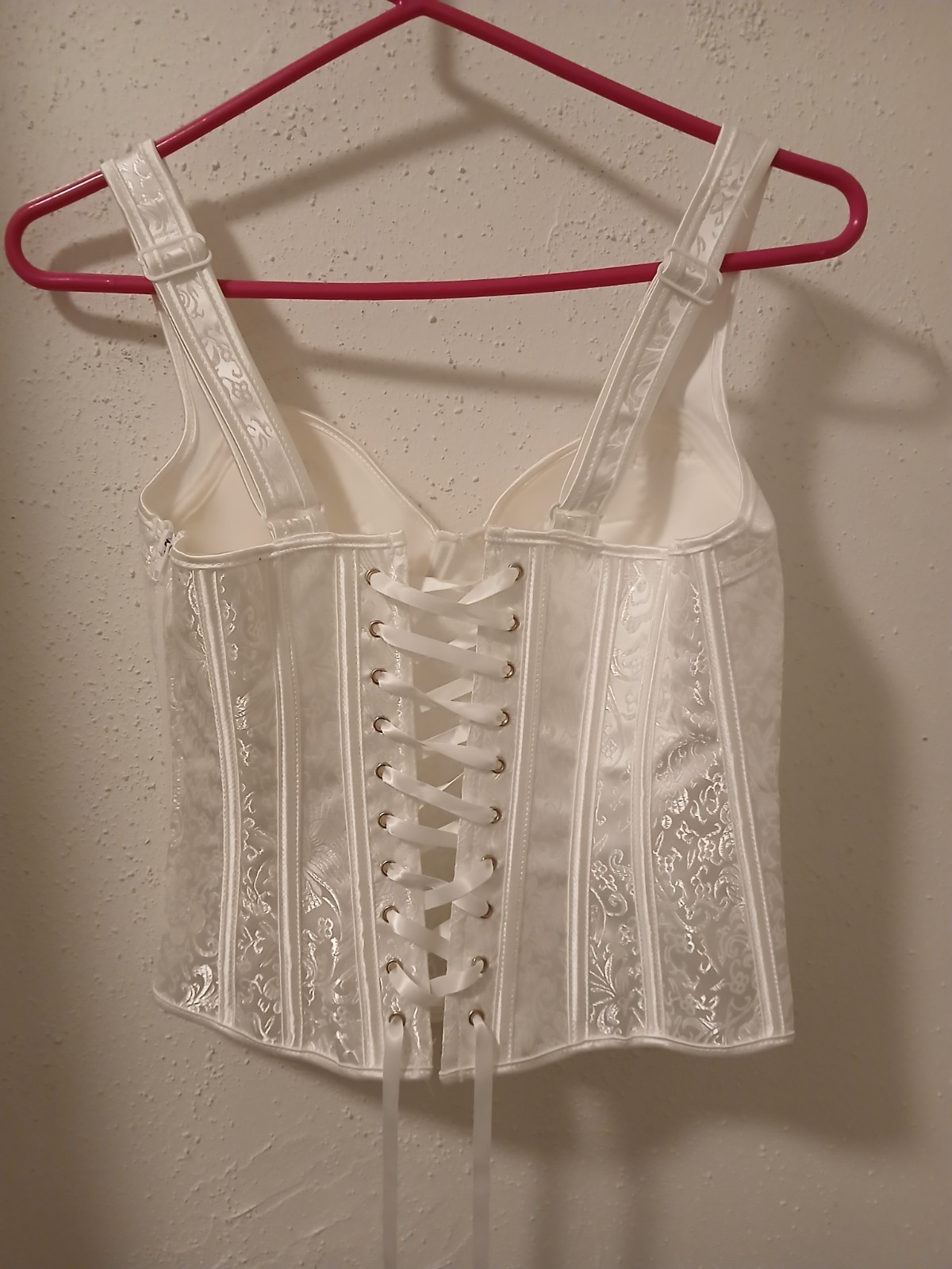 White Corset/Basque Size Medium - image 2