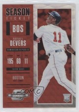 2018 Panini Chronicles Contenders Optic Ruby Wave Prizm /199 Rafael Devers uk2