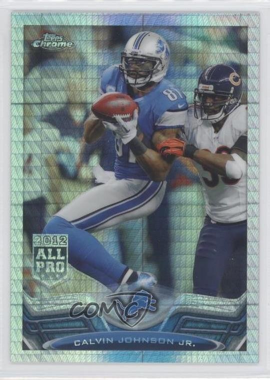 2013 Topps Chrome Prism Refractor 258/260 Calvin Johnson #200 HOF f1i