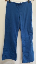 Butter-Soft Scrubs by UA Women s Solid Blue Polyester Adjustable Scrub Pants S