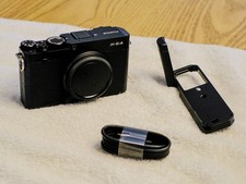 Fuji X-E4 camera - Black, plus hand grip with Alum Arc bottom