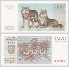 LITAUEN / LITHUANIA 500 Talonu 1993 UNC  P. 46