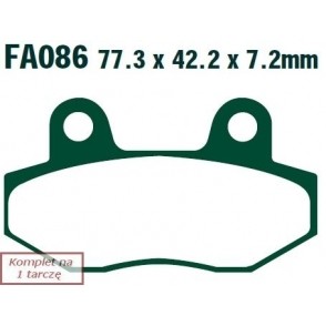 Für EBC Polska Sp. z o.o. SFA086 BRAKE PADS. MOTO. DAELIM JETIX