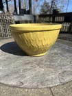 VTG 1940s Yellow MCCOY ART POTTERY Feather Style Bowl ~ COTTAGE STYLE