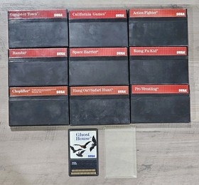 10 Sega Master System Games Boxed TESTED
