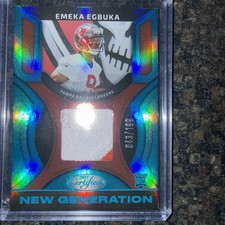 2025 Panini Certified - New Generation Jerseys Mirror Emeka Egbuka #NGJ-EEA Teal