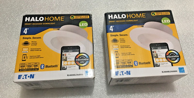 2 Smart Bluetooth 4  Recess Can  Halo Home  RL4069BLE40AWH 4'' LED Tuneable White
