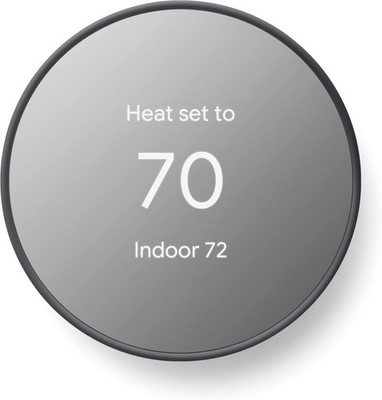 Google Nest Thermostat Smart WiFi Programmable Thermostat Charcoal- USED