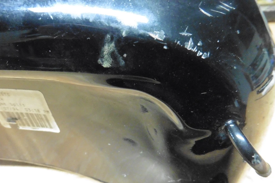 1984 to 1999 Harley Davidson Heritage Black right split softail OEM Gas Tank - Image 3 of 4