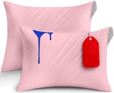 Pillow Covers 20x26 Inches, 2 Pack Waterproof Zippered, Bed Bug Proof, Pink