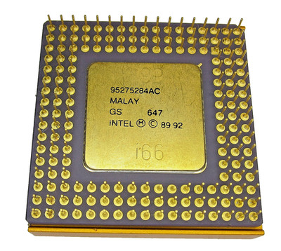 Genuine Intel 80486 A80486DX2 66MHz Ceramic CPU Processor