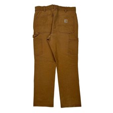 Carhartt Double Knee Carpenter Trousers - 34W 32L Brown Cotton