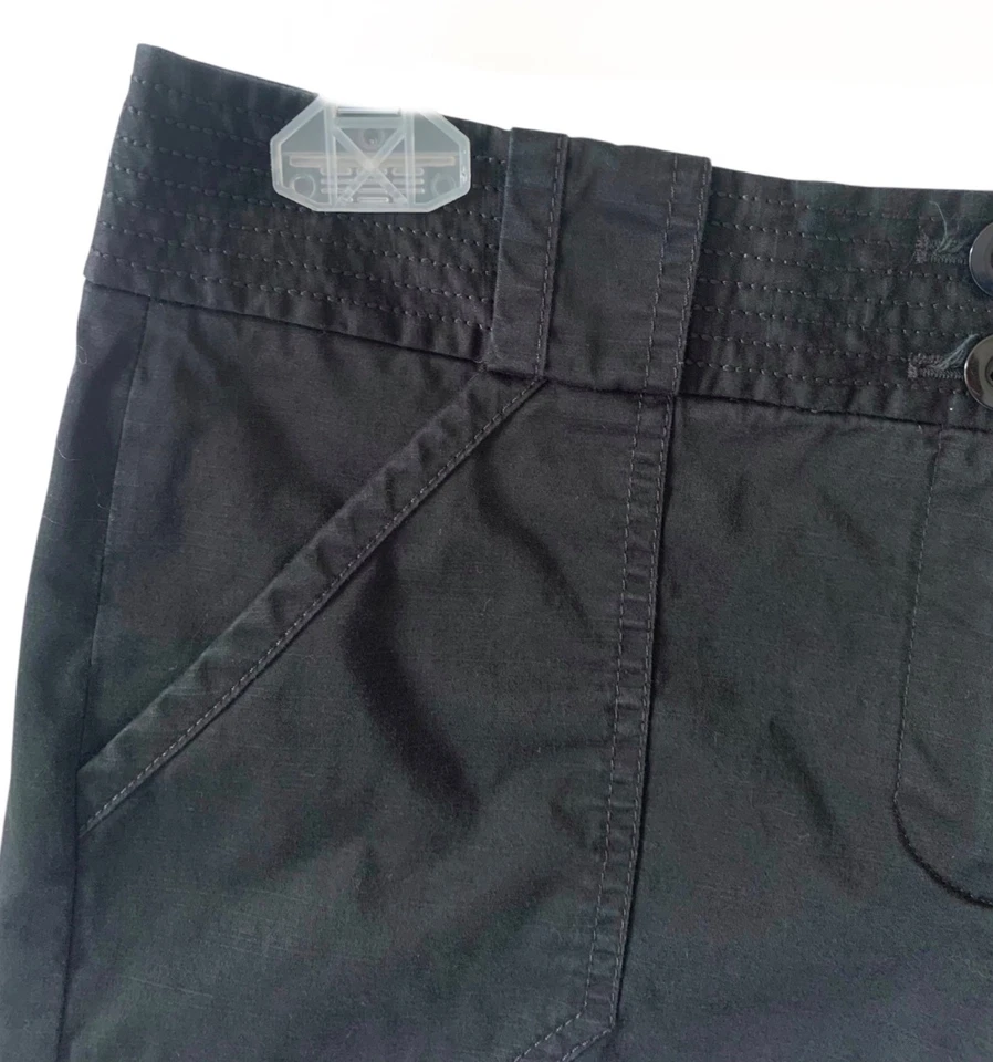 Pantalones cortos de vestir chinos para mujer WHITE HOUSE BLACK MARKET negros lisos talla 10 Foto 2 de 4