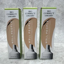 3 Pack! Well People Bio Correct Concealer, 2W - 0.3oz- Brand New