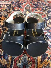 NWOB Boutique Sun San Salt Water Sea Wee Navy Leather Sandal Infant 3 Toddler