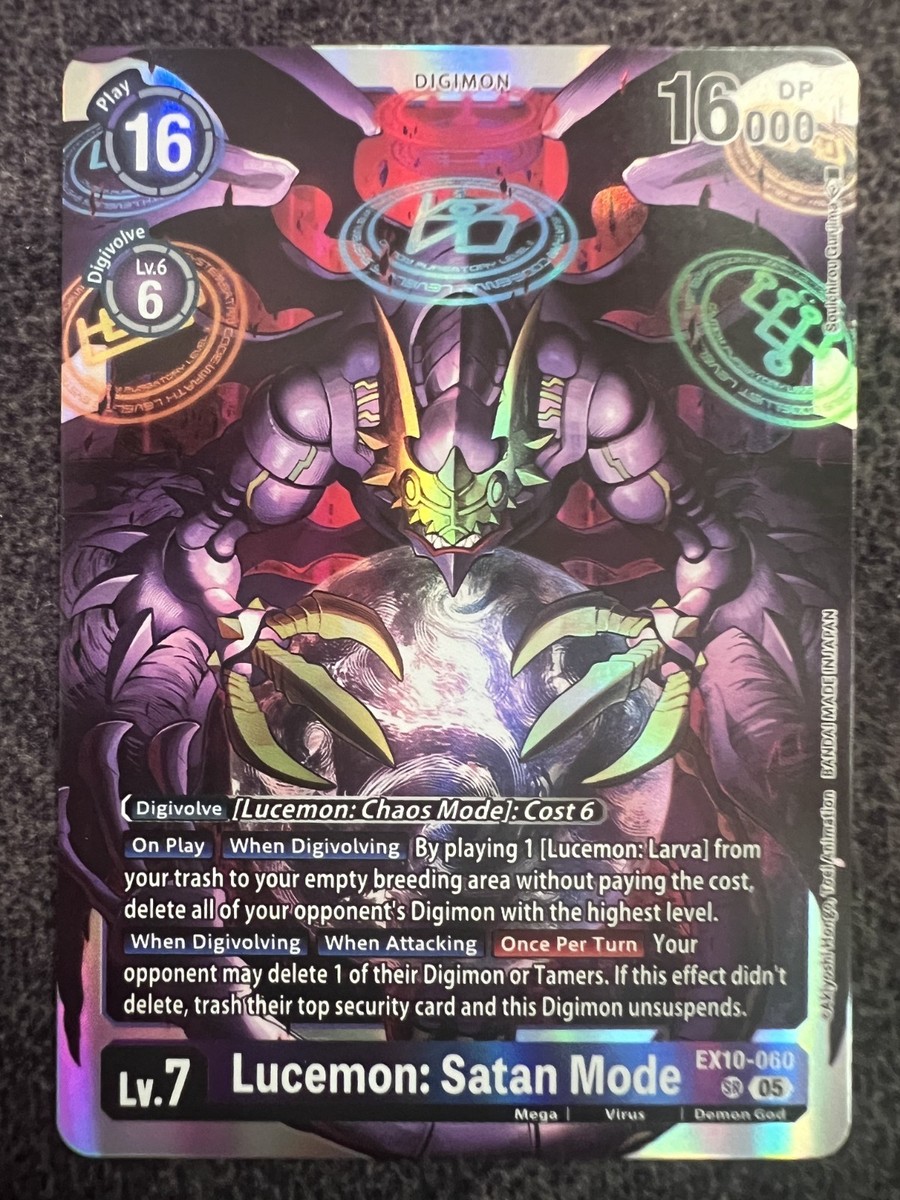 Digimon Card Game Lucemon: Satan Mode EX10-060 SR Sinister Order NM