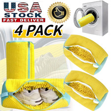 4PCS Shoe Laundry Bag,Shoe Washing Bag for Washing Machine,Machine Washable