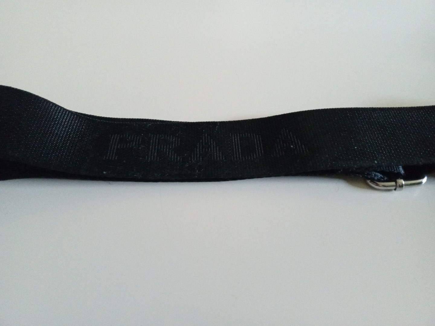 PRADA Adjustable Strap Replacement Black Nylon wi… - image 4