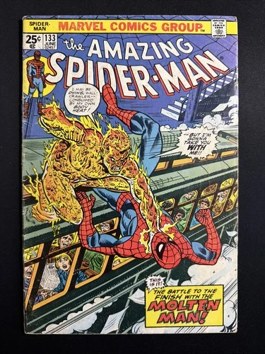 Amazing Spider-Man #133 1974 Marvel Comics Vintage Bronze Age 1st Print G/VG