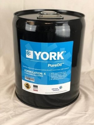 York 011-00533-000 PureOil Compressor Oil, Formulation K, 5 Gallon