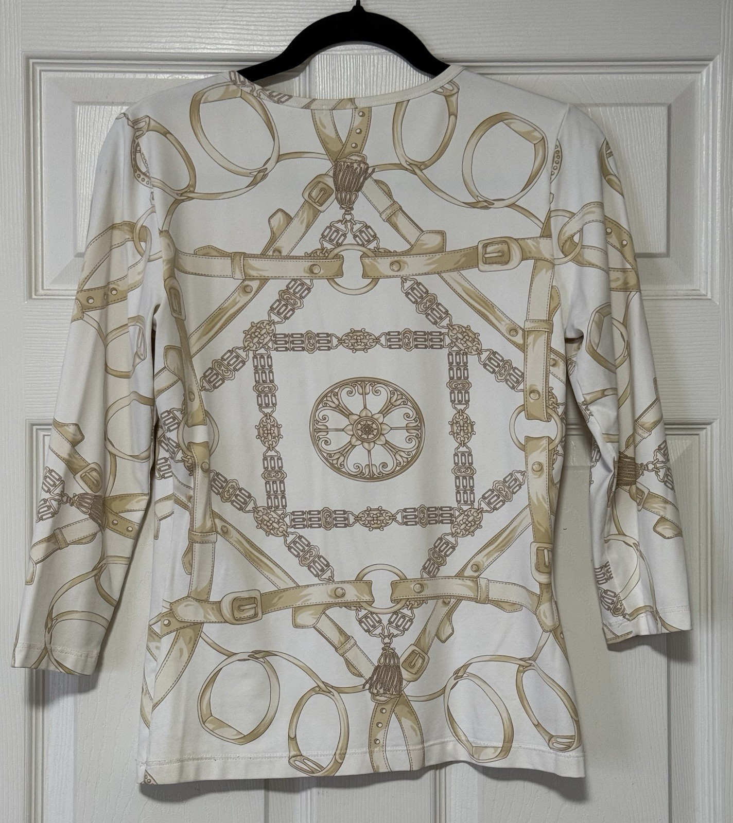 J. Mclaughlin equestrian baroque patterned knitte… - image 2