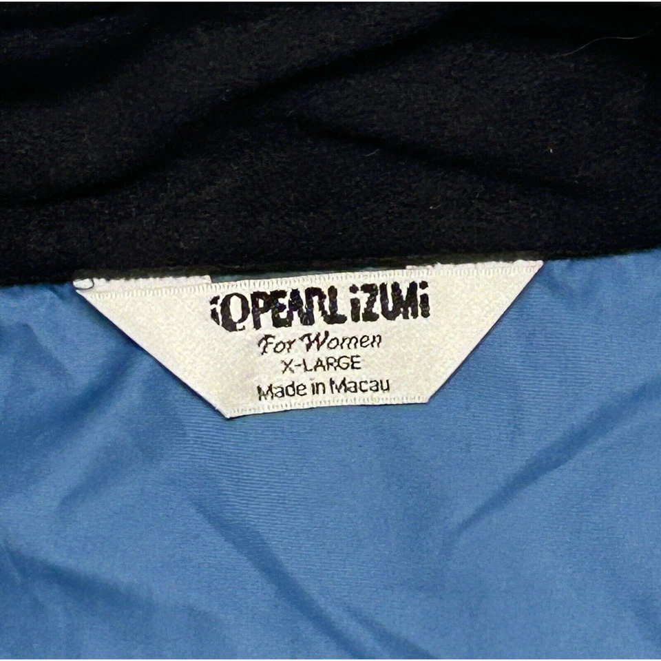 Pearl Izumi Windbreaker Cycling Vest Womens Size XL Blue Full Zip Vintage - Image 4 of 4