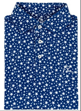 Rhoback The Stars Men's Short Sleeve Performance Polo