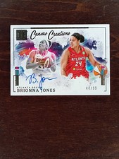 2025 Panini Impeccable WNBA Brionna Jones Canvas Creations Autographs #/99