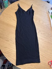 Forever21 Women s Black Full Slip S Regular Solid Wireless Adjustable Straps