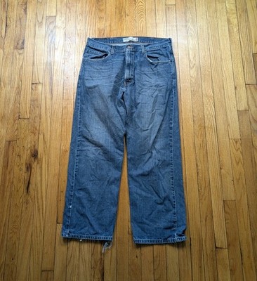 Vintage Levi's 569 Jeans Men's Size 38x32 Loose Fit Y2K Distressed Chewed Hims