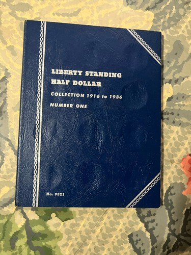 WHITMAN LIBERTY STANDING HALF DOLLAR COIN Book No.1 1916-1936 #9021 Empty