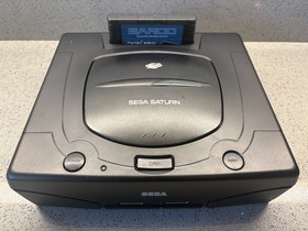 SEGA SATURN ELITE SAROO CONSOLE CLEAN W/ 256GB SD CONTROLLER POWER & AV CABLES