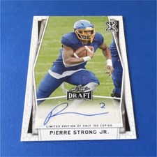 Leaf 2022 Draft Pierre Strong Jr. Autograph #BA-PSJ  /100 Rookie