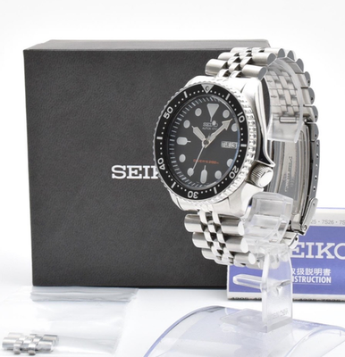 Top MINT Box,Paper] SEIKO Black Boy SKX007 7S26-0020 Divers