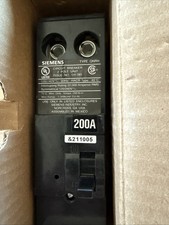 NEW SIEMENS QN QN2200RH 2 Pole 200 Amp 240V Circuit Breaker NIB