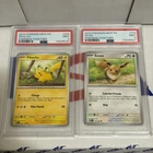 2023 Mew 151 #025 Pikachu & Eevee PSA 9s Pokemon Together Promo Sequential