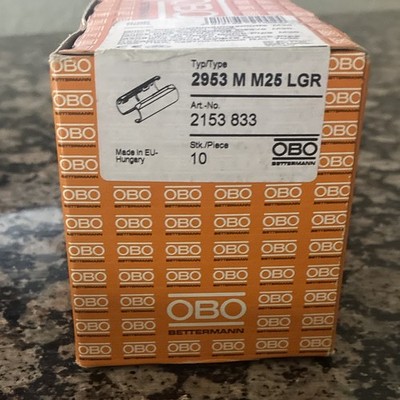 OBO Bettermann Quick-Pipe Connecting Sleeve M25 PVC Light Grey RAL 7035