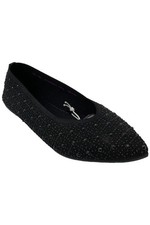 Skechers Women's Cleo Point Gleam N' Glow Flats Black