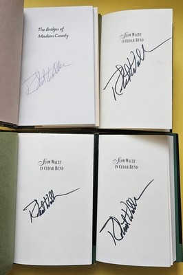 Robert James Waller   SIGNED BOOKS THE BRIDGES OF MADISON COUNTY + Lot Of (4)  