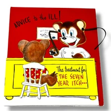 The DA Line Advice to the Ill Dressed Bears Vintage Get Well Card IBX