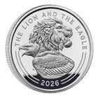 1 oz Silver Proof The Lion and the Eagle UK 2026 Silver