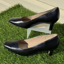 Mark Lemp Classics By Walking Cradles Women's Black Leather Pumps Size 9N