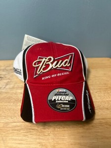 Vintage Kasey Kahne #9 Budweiser Drivers Line Adjustable Hat Cap NASCAR Red