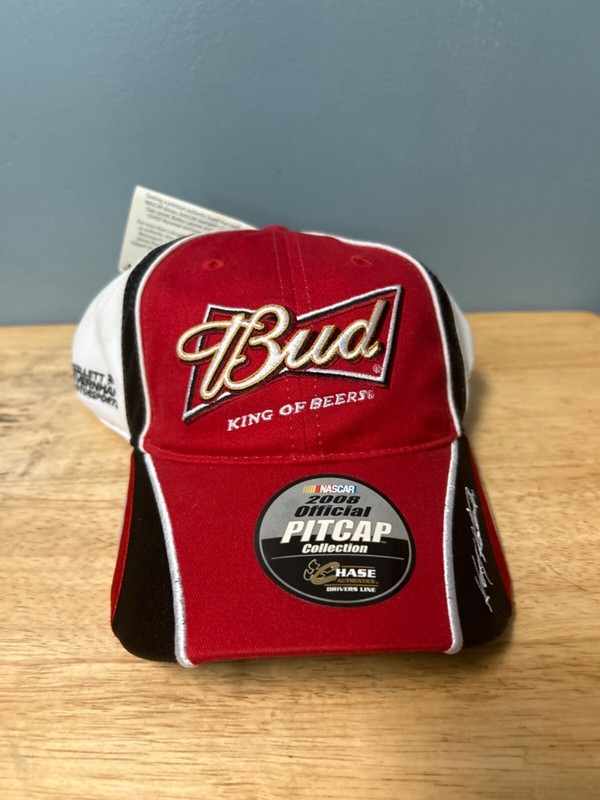 Vintage Kasey Kahne #9 Budweiser Drivers Line Adjustable Hat Cap NASCAR Red