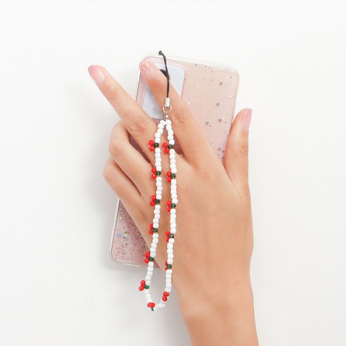 4 PCS Mobile Phone Package Hanging Chain Miss Wrist Strap Bead Cherry Lanyard - Zdjęcie 8 z 12