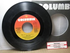 Old 45 RPM Record - Columbia 38-73977 - Mariah Carey - Emotions / Vanishing