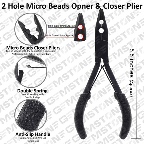 Hair Extension Tools Kit Tape In Hair Extension Plier Fitting And Opener Pliers - Picture 3 of 9