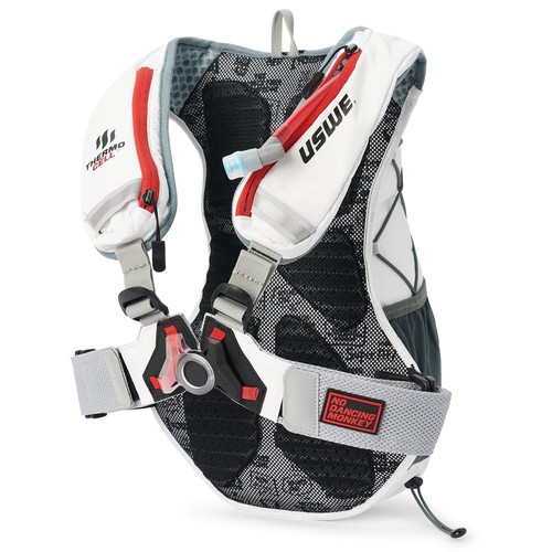 USWE Nordic 10L Winter Hydration Pack con vescica 2,0 L XC sci escursionismo - bianco - Foto 2 di 9