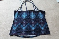 Steve Madden sz M tank top Blue multicolor msrp:34 now 13.99