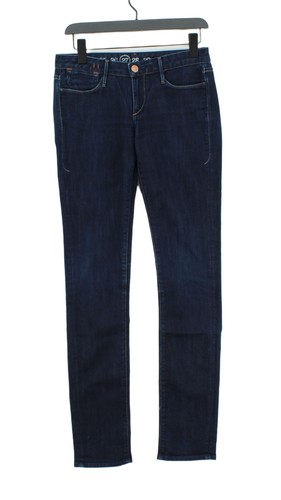 Earnest Sewn Women's Jeans W 27 in Blue Cotton with Polyester Straight